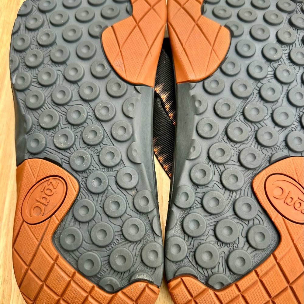 Oboz Black Outdoor Hiking Trail Flip flop Sandel Mens Size 10 - Picture 5 of 7